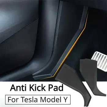 Противоударная накладка для Tesla Model Y Подножка передней двери, Боковые щитки педали, Защитная наклейка, Защитная крышка, аксессуары TPE Modely 2023