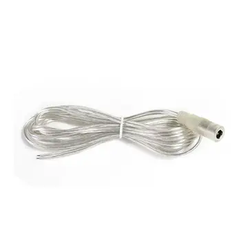 50 см Разъем постоянного тока с круглым отверстием Удлинительный кабель тока 5A Соединительный кабель светодиодной ленты постоянного тока Прозрачный Шнур питания