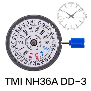 Часы с автоматическим механизмом NH36A Механизм NH36 Механическая замена высокоточных оригинальных аксессуаров на 24 драгоценных камня