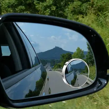 Автомобильное зеркало для слепых зон 2ШТ боковых зеркал круглой формы HD со слепыми точками, автомобильное вогнутое зеркало для седанов, грузовиков, пикапов и купе