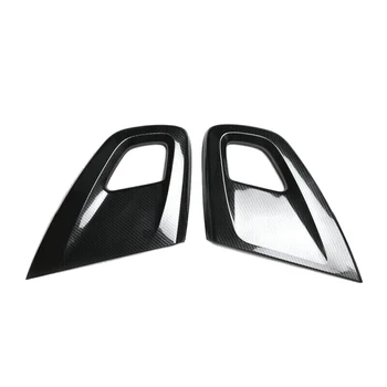 Ручка для подлокотника внутренней двери автомобиля из углеродного волокна, Защитная накладка для аксессуаров Hyundai Veloster 2011-2017
