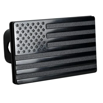 Чехол для крепления американского флага- металлический чехол для крепления прицепа с флагом США-Чехол для крепления заглушки с патриотическим флагом (подходит для 2-дюймовых ресиверов)
