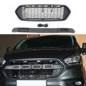 Модифицированная посадка для Ford Transit Custom (европейская версия) 2014-2021 Передние гоночные решетки, крышка ABS, сетка на переднем бампере, решетки