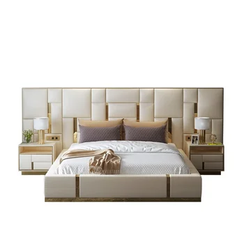 Современные комплекты для главной спальни итальянский королевский спальный гарнитур мебель глянцевый роскошный комплект мебели для спальни