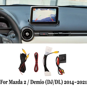 Камера заднего вида, парковочная камера для Mazda 2/Demio хэтчбек (DJ) 2014-2021, совместимый заводской экранный кабель