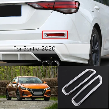 Для Nissan SYLPHY/Sentra 2020 2021, Хромированный задний бампер, противотуманные фары, Молдинг для отделки автомобиля