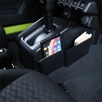 Органайзер для коробки для хранения переключения передач автомобиля для Suzuki Jimny 2019 2020 2021 2022 Аксессуары Черный