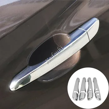 Автомобильный Стайлинг Детектор Кузова Наклейка Рамка Отделка Лампы ABS Подлокотник Поручень Дверная Ручка 8 шт. Для Hyundai Tucson 2015 2016 2017 2018
