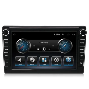 8-дюймовый универсальный автомобильный видеоплеер, GPS-навигация, Android MP5, 2 Din, Bluetooth-плеер, мультимедийный проигрыватель 