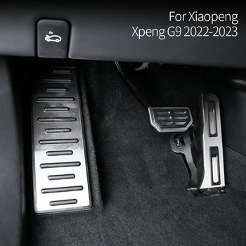 Для Xiaopeng Xpeng G9 P7 2022-2023 Тормоз-Акселератор, основная Педаль сиденья водителя, Автомобильные Аксессуары из алюминиевого сплава Серебристого цвета