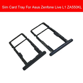 Держатель лотка для SIM-карт для Asus Zenfone Live L1 ZA550KL Запасные части для устройства чтения sim-карт Micro SD Слот для гнезда