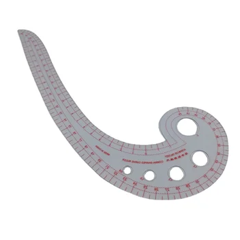 Многофункциональные инструменты для шитья Мягкая Пластиковая линейка в форме запятой для укладки Линейка для дизайна Французская кривая 30 x 11 см Линейка для изгиба
