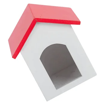 Украшение для питомника щенков, Маленький деревянный мини-домик для домашних животных, миниатюрная модель питомника для собак