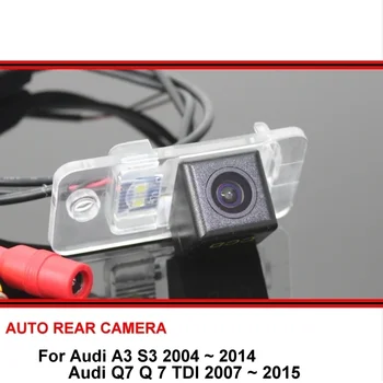 Рыбий Глаз SONY Для Audi Q7 Q 7 2007-2015 A3 S3 2004-2014 HD Автомобильные Камеры Резервного Копирования CCD Ночного Видения Кронштейн Камеры Заднего Вида
