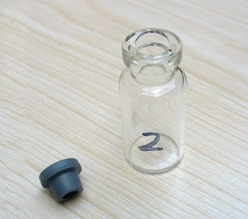 550 шт./лот, прозрачная стеклянная бутылка объемом 2 мл с откидной крышкой, мини-стеклянные флаконы объемом 2 куб. см, Маленькая стеклянная тара оптом