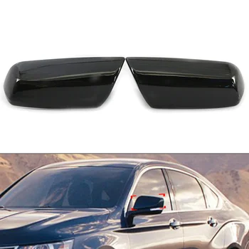 2x Глянцевые черные крышки боковых зеркал автомобиля для Chevrolet Impala 2014-2020