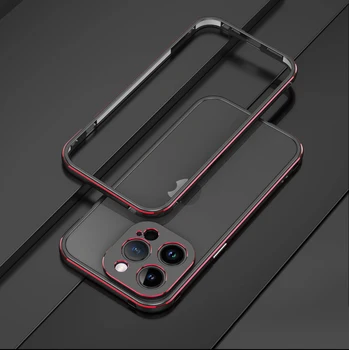 Для Iphone 14 Pro Max Ультратонкий металлический алюминиевый бампер с рамкой Чехлы для Apple Iphone14 Pro Max Металлический каркас чехол