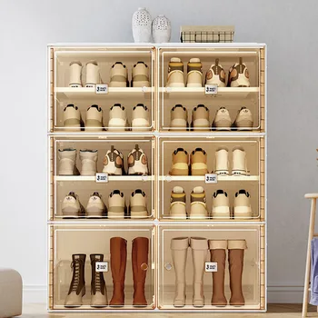 Современный стиль, большие шкафы для обуви, Пластиковая прихожая, прозрачные шкафы для обуви, миниатюрная мебель для гостиной