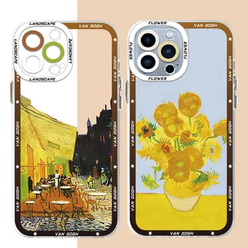 Чехол для Телефона Van Gogh COOL art для Xiaomi Redmi 9T 9 10 9A Note 8 9 10 11 Pro 12 9C 10A 10C 12C Прозрачный Мягкий Бампер Из ТПУ