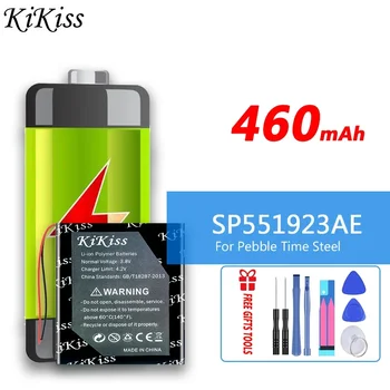 460 мАч KiKiss Мощный Аккумулятор SP551923AE P140116 Для Замены Смарт-Часов Pebble Time Steel Classic Bateria