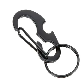 Мини Открытый Многофункциональный Инструмент Snap Hook Альпинистский Инструмент Выживания Карабины Клип Брелок Для Ключей Карабин