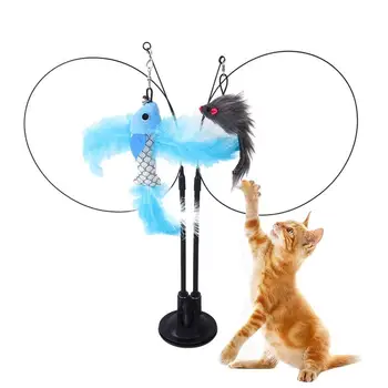 Игрушка для кошек, ловец палочек, Интерактивная игрушка для кошек, Красочный устойчивый к укусам Котенок, Игрушка-палочка для кошек, Игрушки для упражнений для домашних кошек