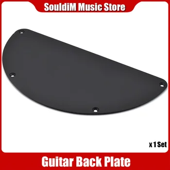 Шлифовальная полукруглая накладка для гитары, крышка полости, задняя пластина для гитары, аксессуар для баса, черный