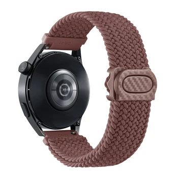 20 мм/22 мм Ремешок для Samsung Galaxy Watch 6 4 classic/5 pro/active 2/s3/46 плетеный браслет solo loop Huawei watch GT2 3 4 Band