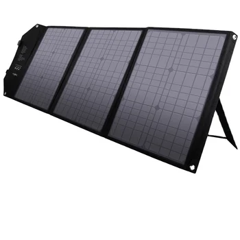 Производитель Powkey Водонепроницаемая портативная складная солнечная панель 12 В мощностью 40 Вт 60 Вт 100 Вт 120 Вт для уличной электростанции