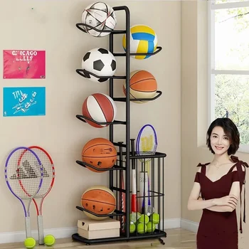 Стойка для хранения ракеток для домашнего баскетбола, футбола, волейбола, бадминтона, простая стойка для хранения мячей बॉल र र र र 골대 골대 골대 골대