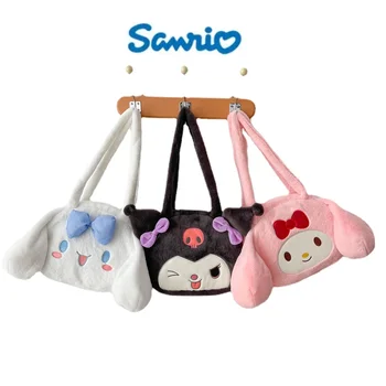 Новая плюшевая сумка MyMelody через плечо с мультяшной куклой Sanrio, сумка-мессенджер для милой девушки, портативная сумка для хранения, подарок для девочек
