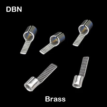 DBN8-14 Латунный неизолирующий провод с плоским лезвием в форме обнаженной микросхемы, Соединительный наконечник для соединения проводов, Обжимная клемма
