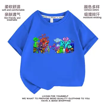 Футболка Garten of Banban, игровая одежда Paradise, летняя детская нижняя рубашка из чистого хлопка с короткими рукавами, тренд