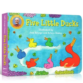 Milu Оригинальная английская подарочная Аудиокнига С картинками Five Little Ducks Board Children's Fivelittle Ducks