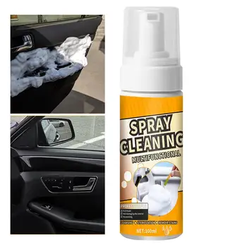 Спрей для чистки салона автомобиля, 100 мл несмываемой чистящей пены, спрей для пены для чистки автомобиля с защитой от ультрафиолета Для обслуживания автомобиля для