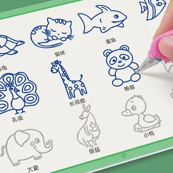 3D многоразовые детские книги для рисования, обучающие ребенка рисованию, тетрадь для письма, тетрадь для каллиграфии, художественные принадлежности, учебник для практики для детей