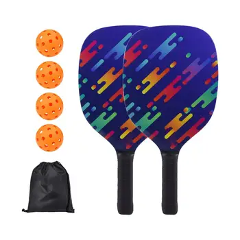 Профессиональная ракетка для пиклбола, 2 ракетки с комфортным захватом для занятий спортом на открытом воздухе