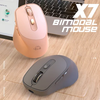 Перезаряжаемая беспроводная мышь Bluetooth с частотой 2,4 ГГц USB 4000DPI без звука Для планшетного компьютера MacBook, портативного компьютера PC Gamer Magic Mice