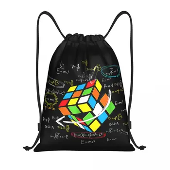 Математический рубикс Rubix Cube Caps рюкзак на шнурке, спортивная спортивная сумка для женщин, мужской тренировочный рюкзак
