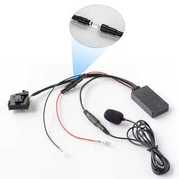 Автомобильный Беспроводной Аудиоадаптер Bluetooth Handsfree MIC AUX Кабель MFD2 RNS2 Для 18Pin Touareg Golf