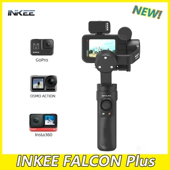 Экшн-Камера INKEE FALCON Plus Ручной Карданный Стабилизатор С Беспроводным Управлением От Встряхивания для GoPro Hero 9 8/7/6/5 OSMO Insta360