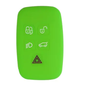 Новый мягкий силиконовый чехол Smart Remote Key с 5 кнопками Подходит для LAND ROVER Изысканный дизайн, долговечность, великолепие