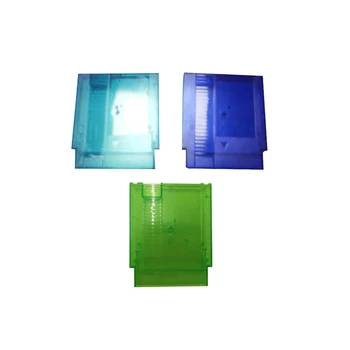 Прозрачный зелено-синий сменный 72-контактный корпус игровой карты для новых игровых картриджей Пластиковый корпус