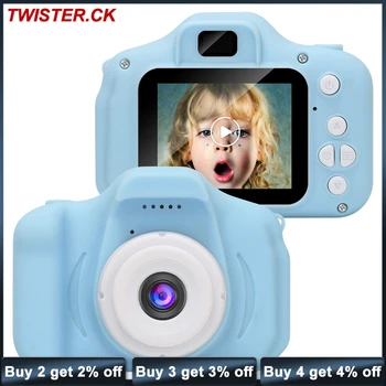 Рождественский подарок с подарочной коробкой Детская камера Цифровые видеокамеры 1080P HD с 2-дюймовым экраном Цифровая камера для мальчиков и девочек 3-8 лет