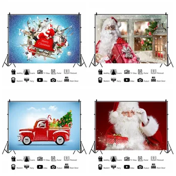 Фотография Санта-Клауса на рождественскую тему, украшение Рождественской елки, украшение дома, дети, Новогодний фон, украшение вечеринки