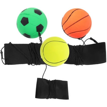 Спортивный мяч из 3шт на эластичном браслете, спортивный браслет, подарки на день рождения, спортивный мяч на веревочке