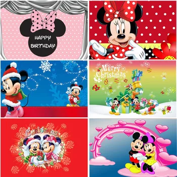 Фоны Disney для девочек, украшения для дня рождения, декор для душа ребенка, индивидуальные студийные баннеры, фоны для фотосъемки.