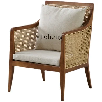 Кресло для проживания в отеле Xc Couch, домашний стул из ротанга в скандинавском стиле, массив дерева
