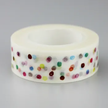 1,5 см Цветная Точечная Клейкая Лента для Скрапбукинга DIY Craft Sticky Deco Малярная лента Washi Tape Лента Школьные Канцелярские Принадлежности