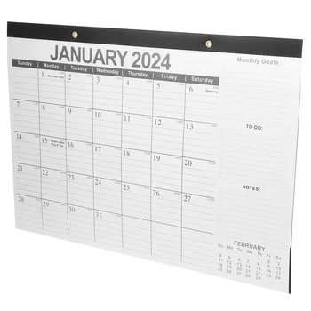 Офисный календарь Английский Подвесной календарь Простой настольный календарь Американские праздники Планирование домашнего хозяйства Ежемесячный Аксессуар для дома